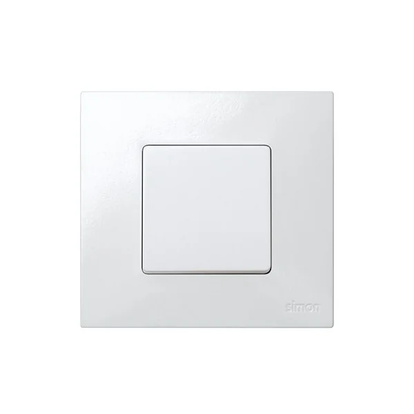 Conmutador ancho Simon 27 Play Blanco 10 A
