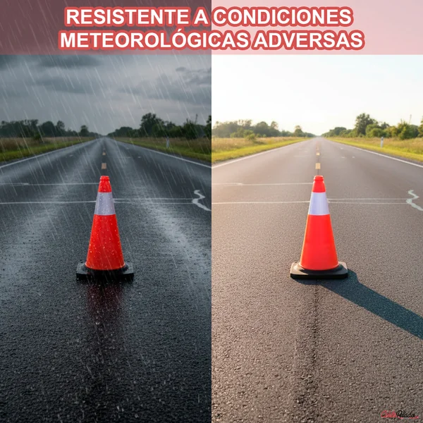 Cono trafico señalizacion con reflector de 50 cm Naranja