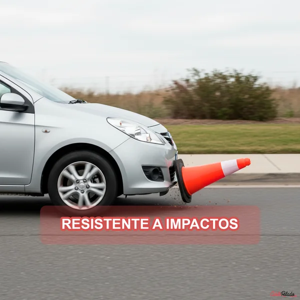 Cono trafico señalizacion con reflector de 50 cm Naranja