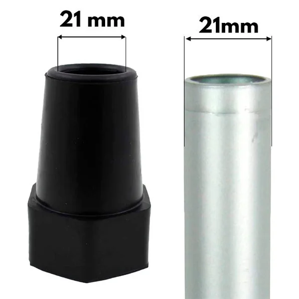 Conteras para Bastones Base Reforzada Hexagonal de Caucho