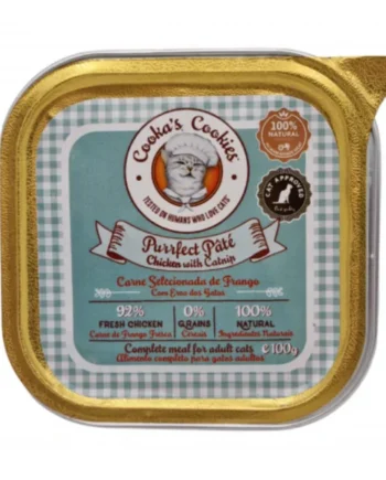 Cooka's Cookies - Paté Purrfect Pollo con Catnip 100g