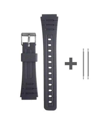 Correa de Repuesto Compatible con Reloj Casio F-91W Negro