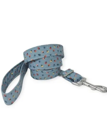 Correa modelo Fresas Azul para perros