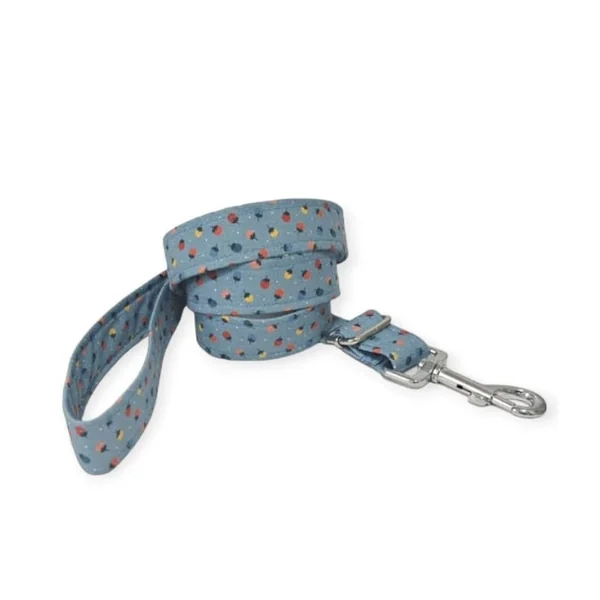 Correa modelo Fresas Azul para perros