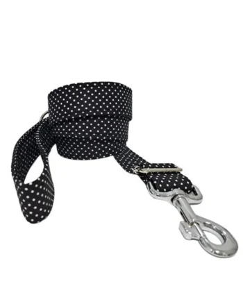 Correa modelo Topitos Negro para perros