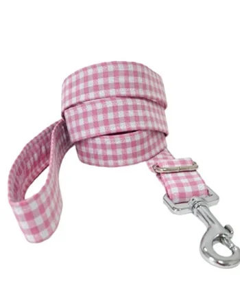 Correa modelo Vichy Rosa para perros