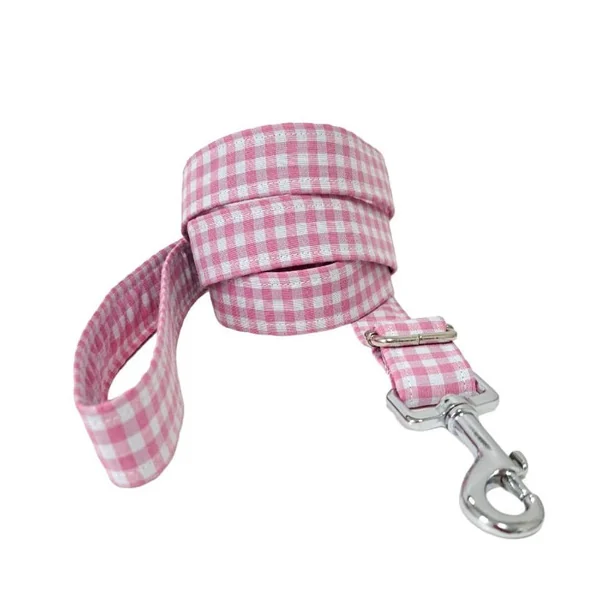 Correa modelo Vichy Rosa para perros