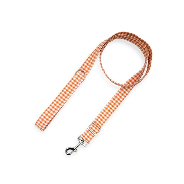 Correa Vichy Naranja para perros