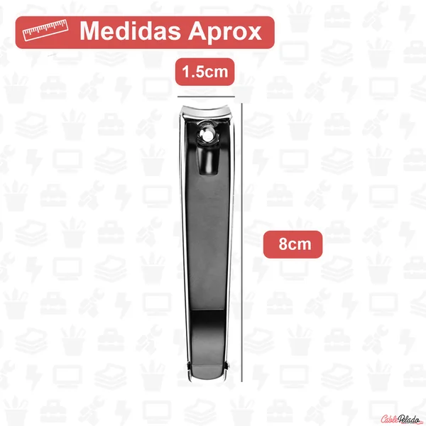 Cortaúñas Profesional Para Uñas de acero inoxidable Plateado