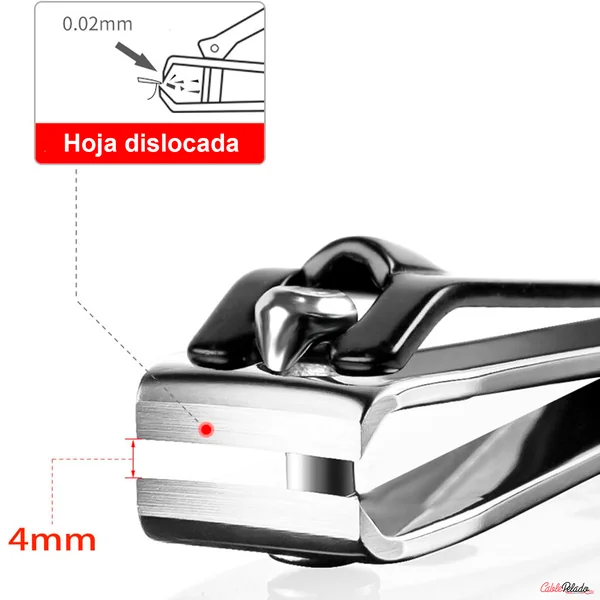 Cortaúñas Profesional Para Uñas de acero inoxidable Plateado
