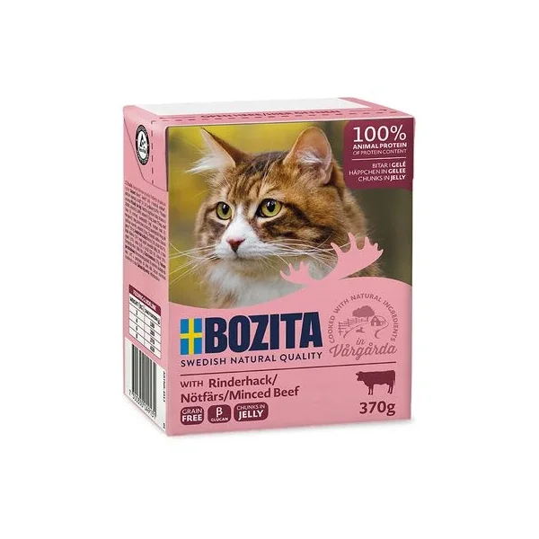 Crea tu combinación perfecta con Bozita Tetra Trocitos En Gelatina 6 X 370 G en Productos Para Gatos.