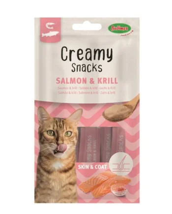 Creamy Snacks - Skin and Coat. Salmón y Krill