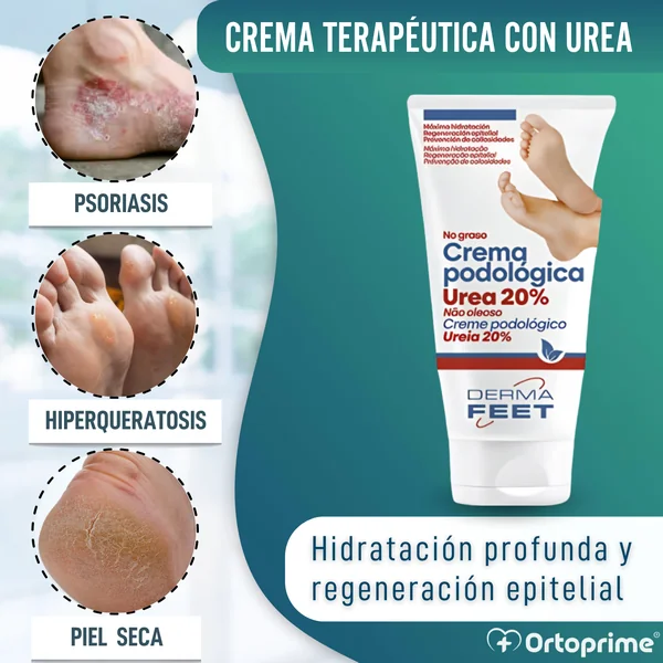 Crema Reparadora para Pies Secos | Concentración Urea 20%