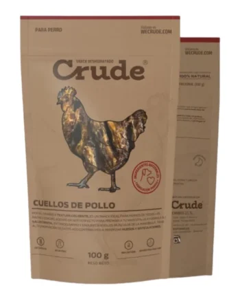 Crude Cuellos de Pollo para Perros — Snack Natural Masticación