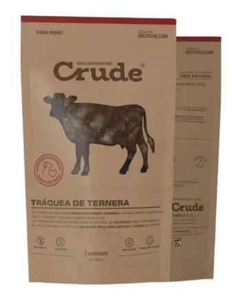 Crude Tráquea de Ternera para Perros — Snack Natural Masticación