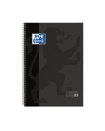 Cuaderno Oxford Classic 1 Linea - 80 Hojas A4 Negro