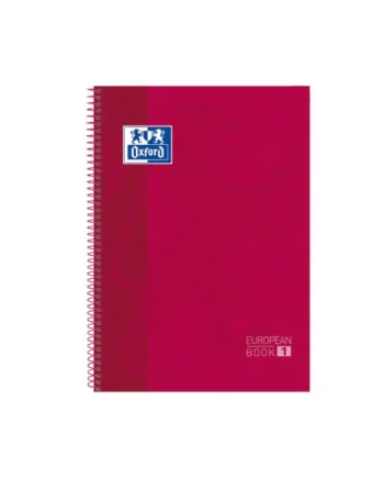 Cuaderno Oxford Classic 1 Linea - 80 Hojas A4 Rojo