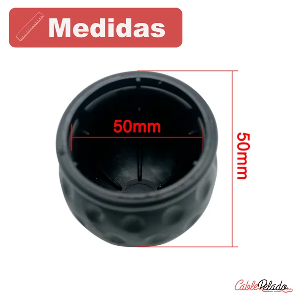 Cubierta De Goma Para Enganche Remolque 50 Mm Negro Negro