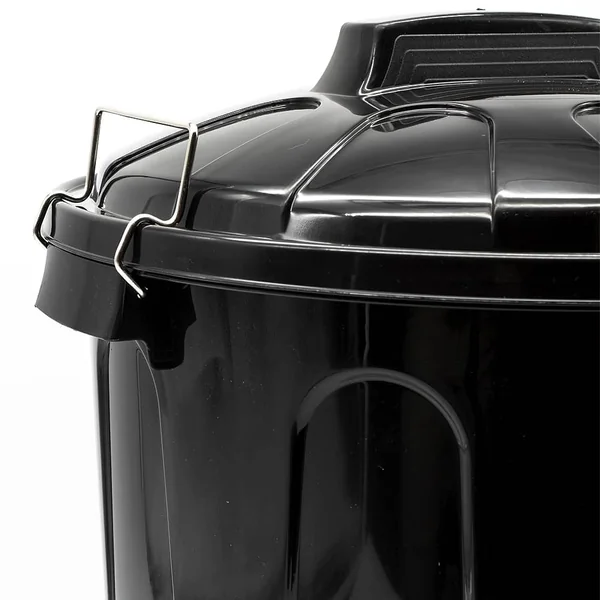 Cubo basura plastico comunidad con tapa 100 Litros Negro