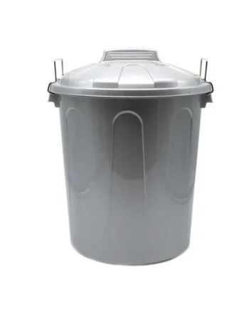 Cubo basura plastico comunidad con tapa 21 Litros Gris