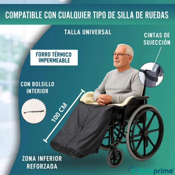 Cubrepiernas Silla de Ruedas Térmico Manta Impermeable