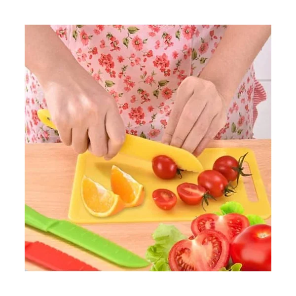 Cuchillo cocina plastico 30 cm Multicolor