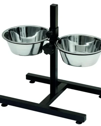 Cuenco Acero Inoxidable Altura Ajustable con soporte