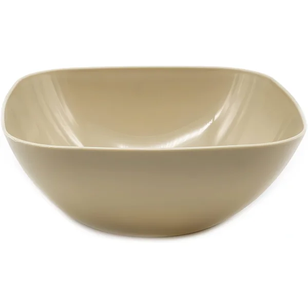 Cuenco de plastico cuadrado para comida Bol 2.7 Litros Marron