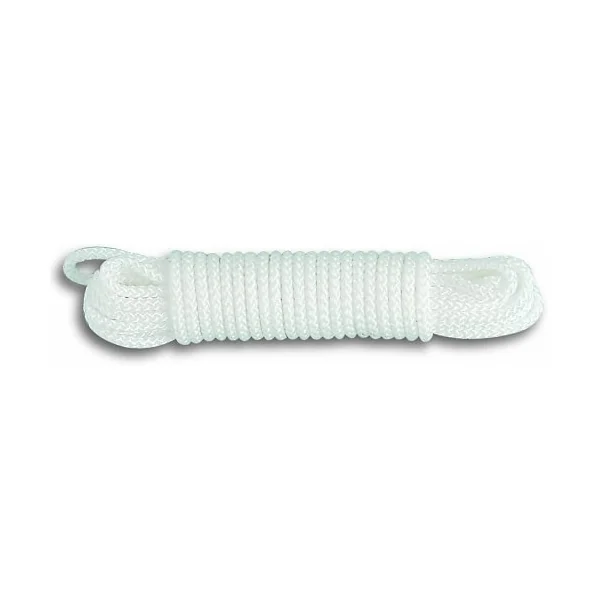 Cuerda de polipropileno trenzada 10 Metros 8 mm Blanco