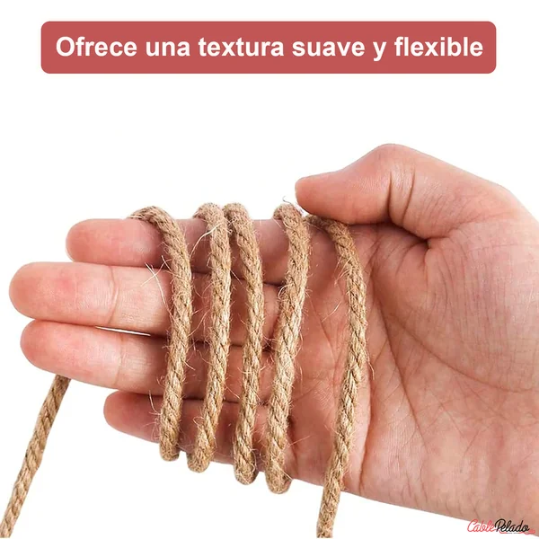 Cuerda Fibra Natural 6mm 10 m Beige