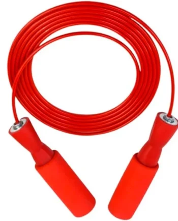 Cuerda Para Saltar, Comba Con Mango Antideslizante 2.8 Metros Rojo