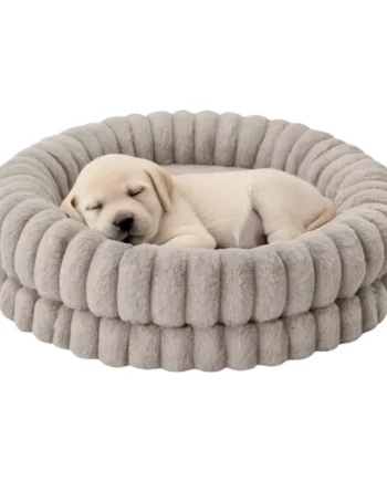 Cuna Muffin para Perros y Gatos — Cama Suave con Bordes Elevados