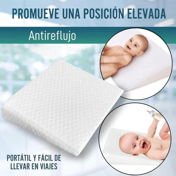 Cuña Antirreflujo Bebe Cojín Postural | Funda Extraíble