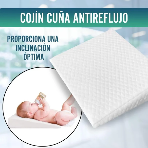 Cuña Antirreflujo Bebe Cojín Postural | Funda Extraíble
