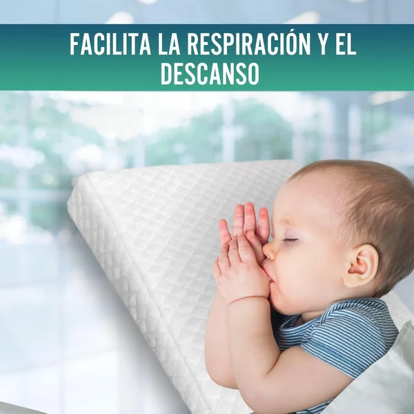 Cuña Antirreflujo Bebe Cojín Postural | Funda Extraíble