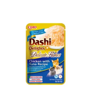 Dashi Delicate Flakes Pollo con Atún Gatos