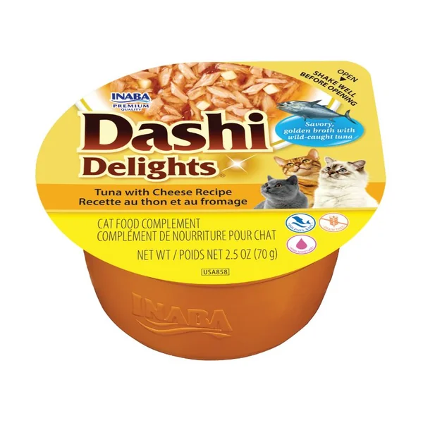 Dashi Delights Atún con Queso para Gatos | Comida húmeda natural