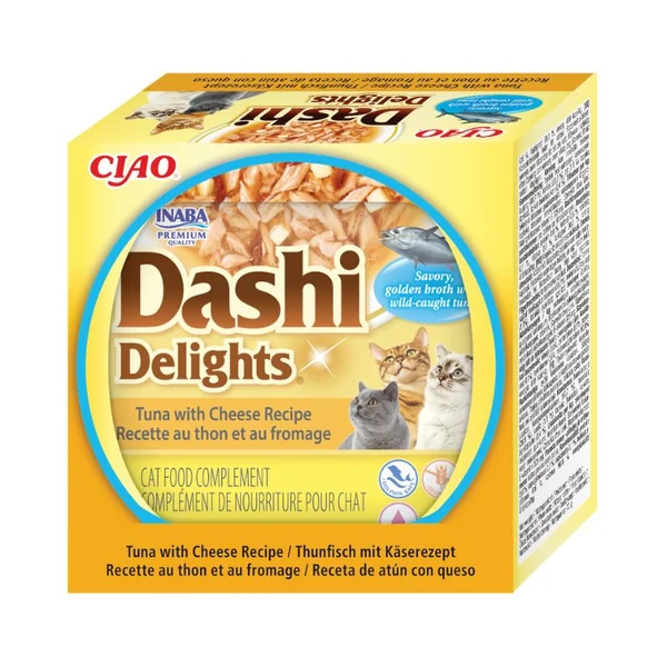 Dashi Delights Atún con Queso para Gatos | Comida húmeda natural