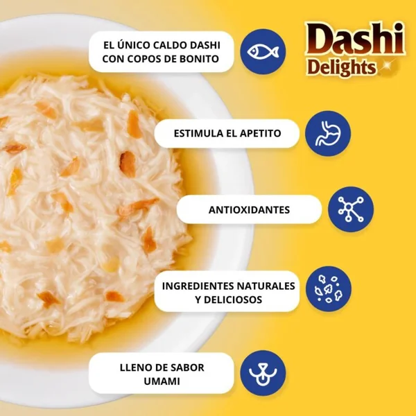 Dashi Delights Atún con Queso para Gatos | Comida húmeda natural