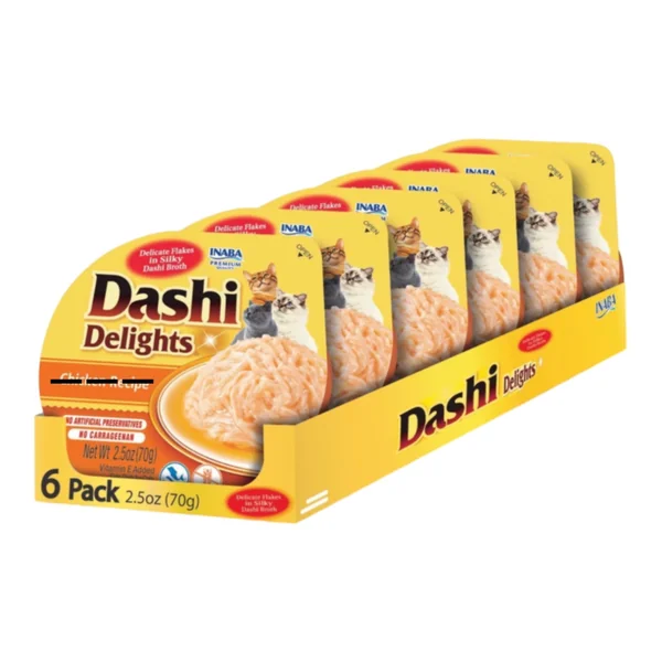 Dashi Pollo, Atún y Vieiras para Gatos