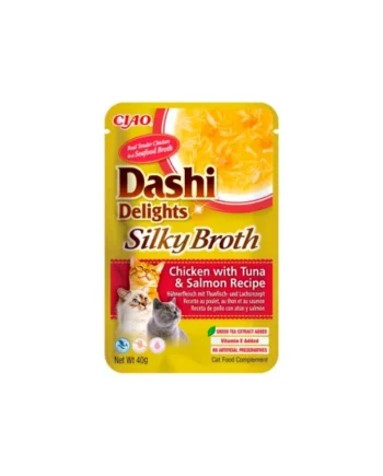 Dashi Silky Broth Pollo Atún y Salmón Gato