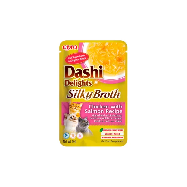Dashi Silky Broth Pollo y Salmón Caldo Gatos