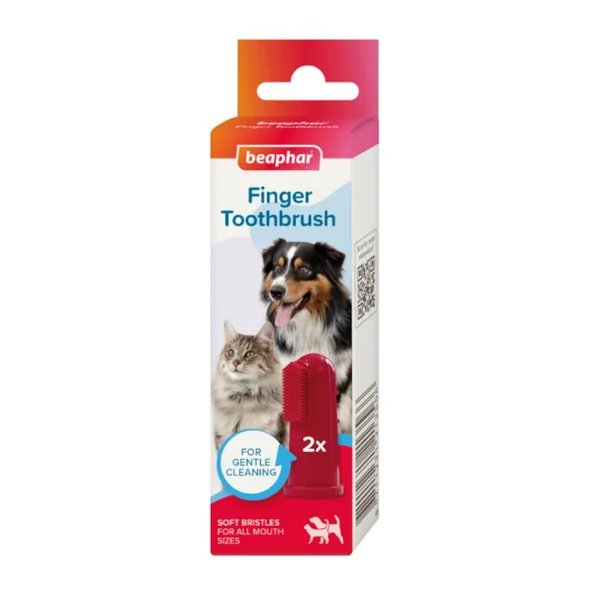 Dedal dental para perros y gatos (2 unidades) – Limpieza fácil y segura
