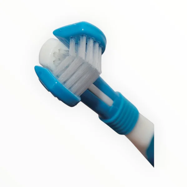 Dentican Kit Cepillo Triple Cabezal y Pasta Dental para Perros y Gatos