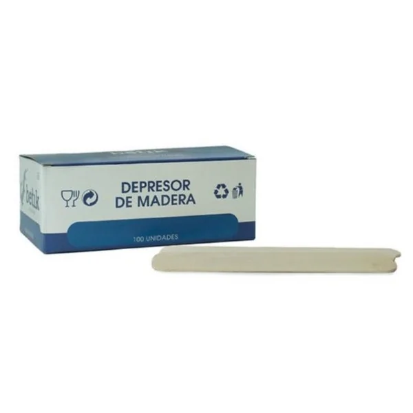 Depresor Lingual de Madera | Con Extremos Redondeados