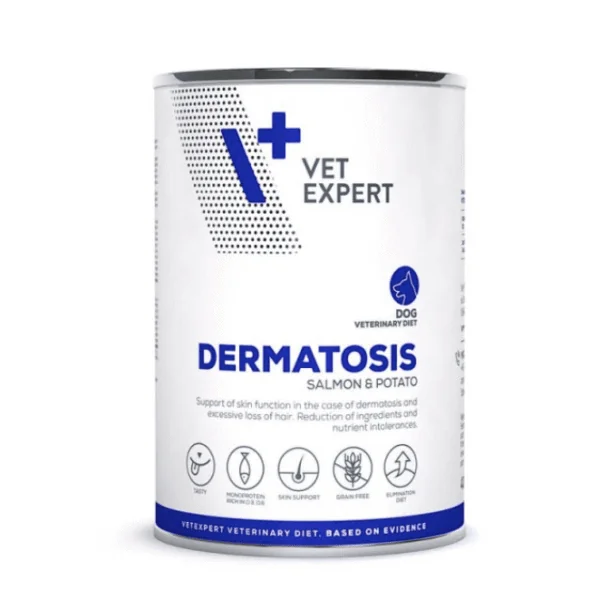 DERMATOSIS dog lata SALMÓN y patata VetExpert 6x400 g