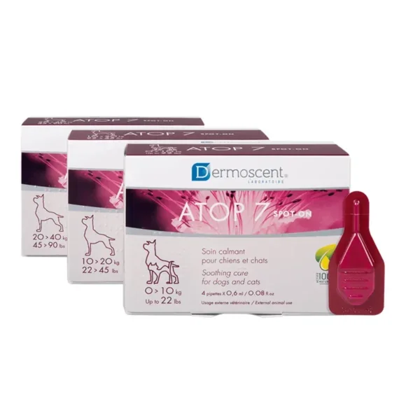 Dermoscent ATOP 7 Spot-On para perros y gatos Piel atópica, picor y dermatitis
