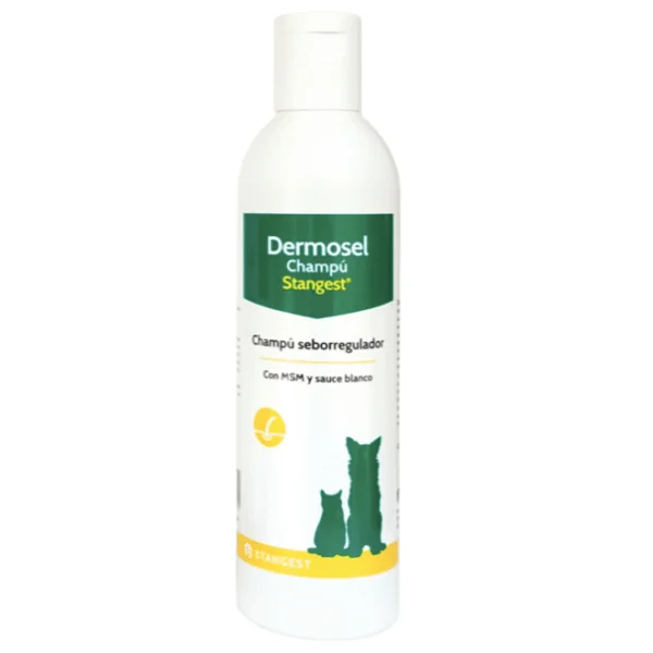Dermosel champú seborrea 250 ml perros y gatos
