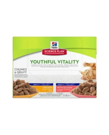 Descubre Hill's Science Plan Hill's Mature Adult 7+ Senior Vitality En Sobres Para Gatos 2024 en Gatospetshop.com.