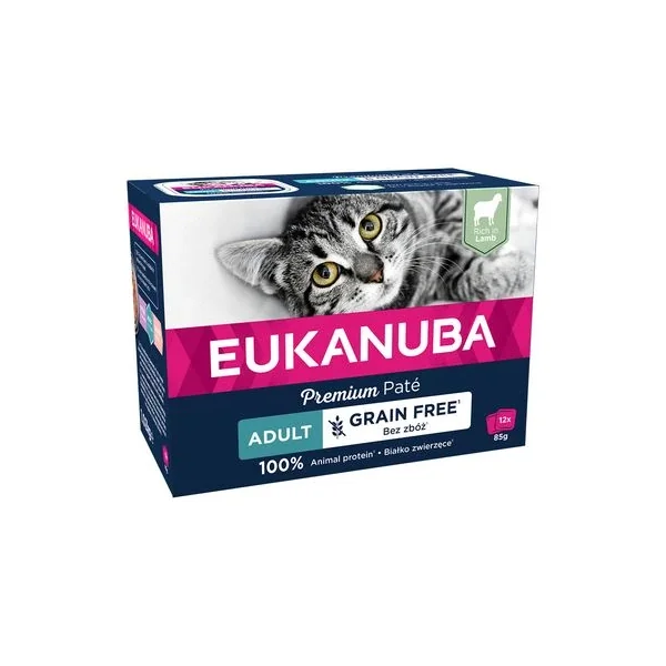 Descubre ofertas excepcionales en línea de Eukanuba Grain Free Adult 12 X 85 G Para Gatos - Hasta un 70% de descuento en Productos Para Gatos!